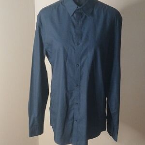 H&M Men's Navy Dress Shirt